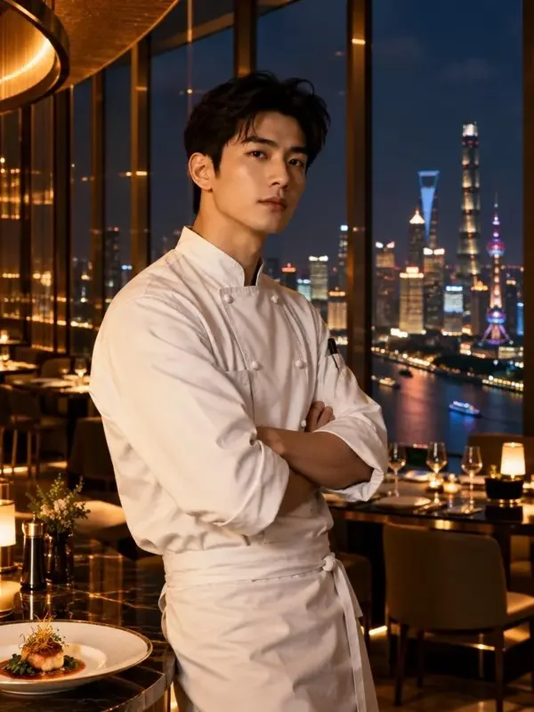 外滩茶楼的夜场封面背景
