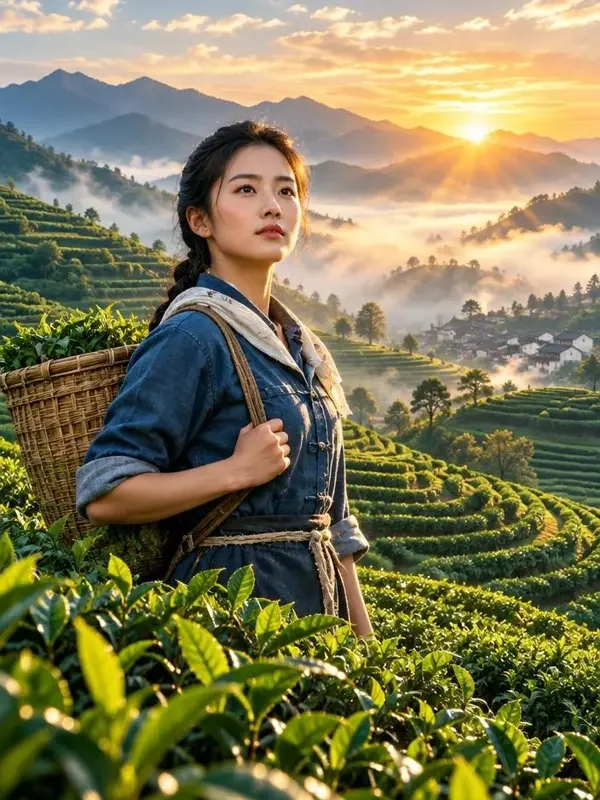 采茶女的万亩茶山封面